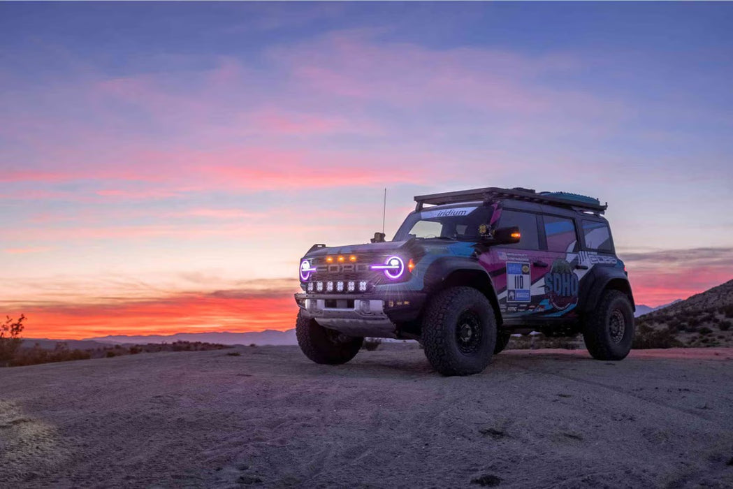 Morimoto XRGB LED Headlights for 2021–2025 Ford Bronco – RGB DRL, Bi-LED Projectors, Plug-and-Play Upgrade