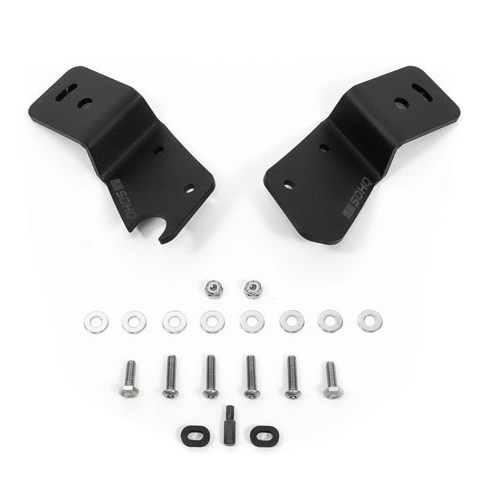 SDHQ A-Pillar Light Mounts | Fits 2021–2024 Ford Bronco & Bronco Raptor | Heavy-Duty Bolt-On Design