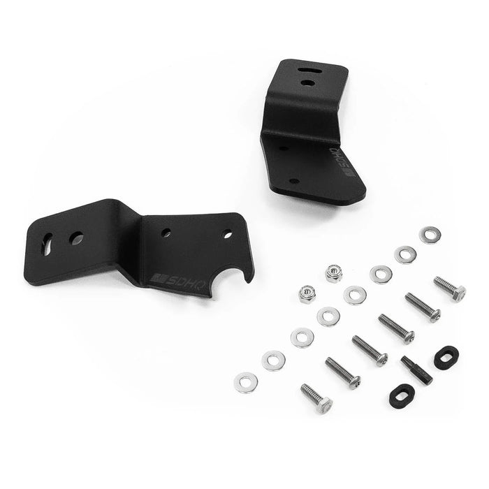 SDHQ A-Pillar Light Mounts | Fits 2021–2024 Ford Bronco & Bronco Raptor | Heavy-Duty Bolt-On Design
