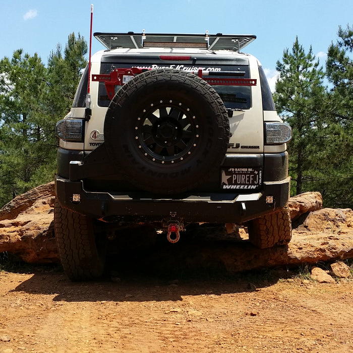 Expedition One Trail Series Rear Bumper with Single Swing-Out Tire Carrier for Toyota FJ Cruiser | Heavy-Duty Off-Road Protection