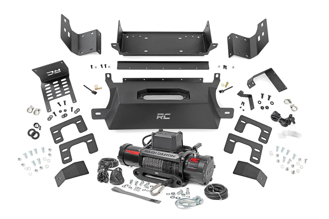 Rough Country Hidden Winch Mount | Fits 2021–2025 Ford Bronco 4WD | Up to 12,000 lb Winch