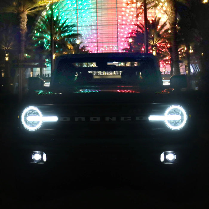 AlphaRex NOVA-Series LED Projector Headlights – Black Fits: 2021–2025 Ford Bronco & 2022–2025 Bronco Raptor Bold Styling Meets Advanced Lighting Performance