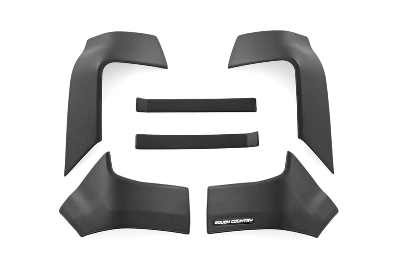 Rough Country Trail Cladding Rear Corners | Fits 2021–2024 Ford Bronco 4WD | High-Density Thermoplastic Protection