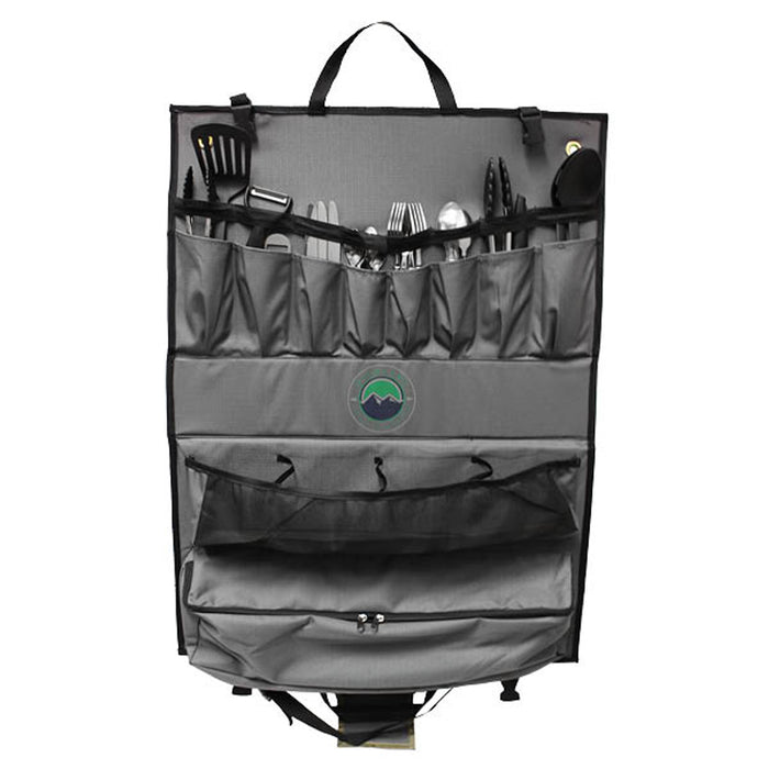 Overland Kitchen Kit - 24 Piece Cooking and Utensil Kit, Hanging Carrying Case