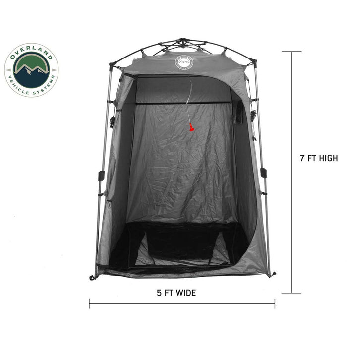 OVS Portable Privacy Room with Shower, Retractable Floor and Amenity Pouches and More – Quick Set Up