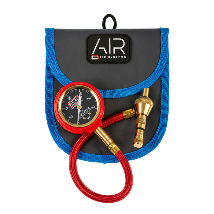 ARB E-Z Tire Deflator Kit with PSI Gauge – Rapid Valve Core Removal | Part #ARB505
