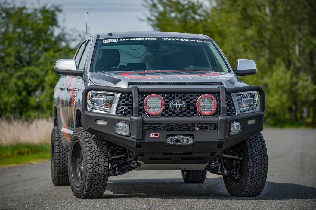 ARB 3415020KB Summit Front Bumper Kit for 2014–2021 Toyota Tundra – Winch Compatible, Black Powder Coat