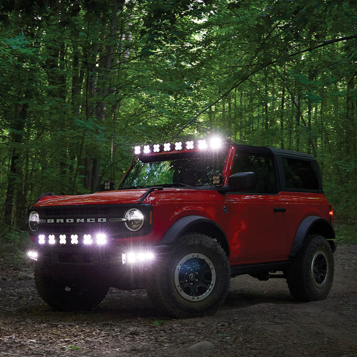 Baja Designs 6XL Linkable Bumper Light Kit – Ford Bronco (2021+) & Bronco Raptor (2022+) For Use with OEM Modular Steel Front Bumper Only