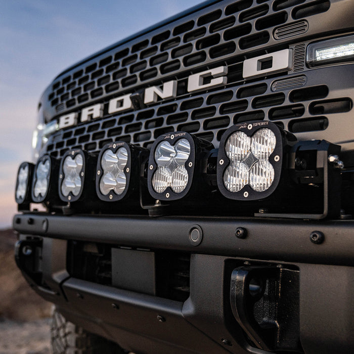 Baja Designs 6XL Linkable Bumper Light Kit – Ford Bronco (2021+) & Bronco Raptor (2022+) For Use with OEM Modular Steel Front Bumper Only