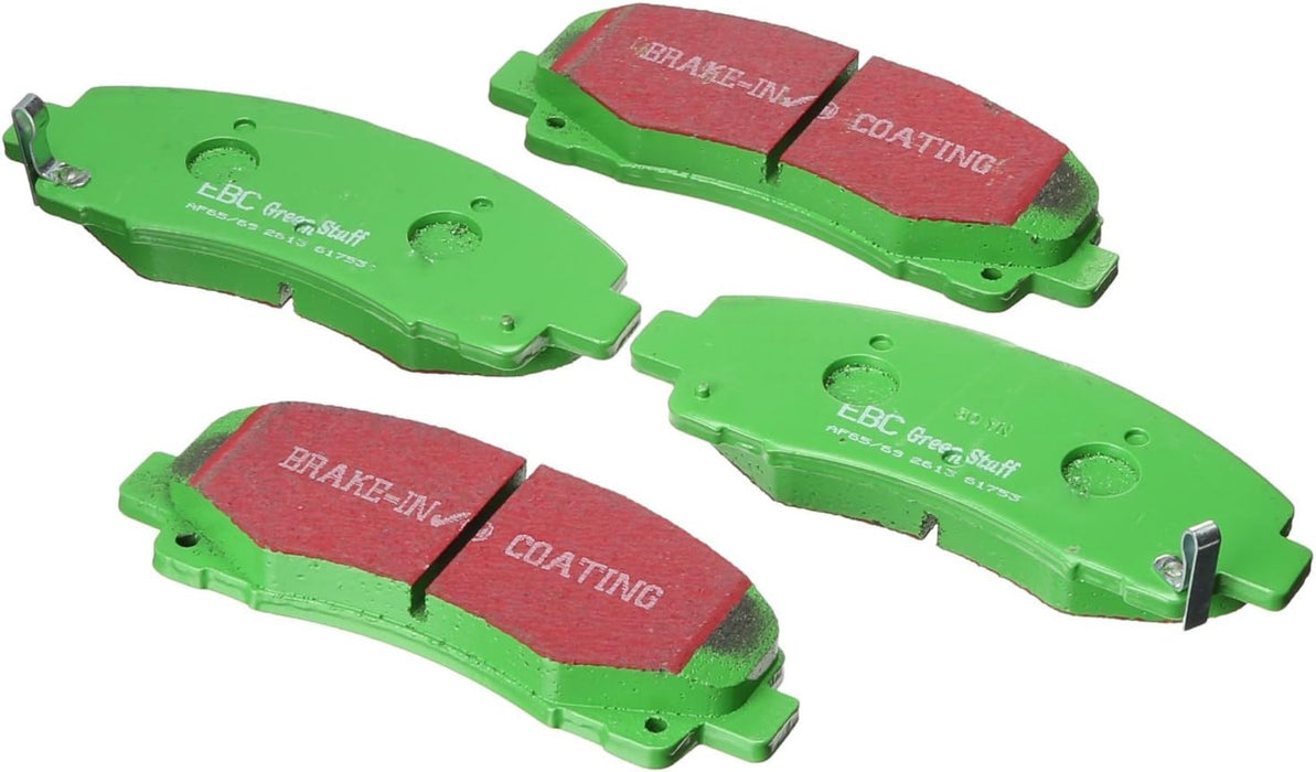 EBC Greenstuff 6000 Brake Pad Set - FRONT 2007-2014 Toyota FJ Cruiser and 2003-2009 Toyota 4Runner