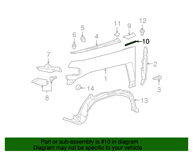 Toyota FJ Cruiser Cowl Panel Pad (75537-35010) – Genuine OEM