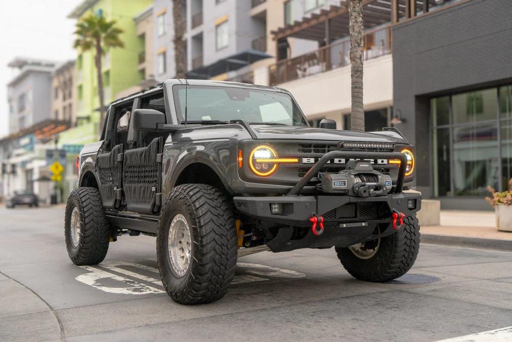 Body Armor 4x4 E-Power Board Steps – 2021–2024 Ford Bronco 4-Door Retractable Power Steps with Off-Road Protection and Modern Convenience