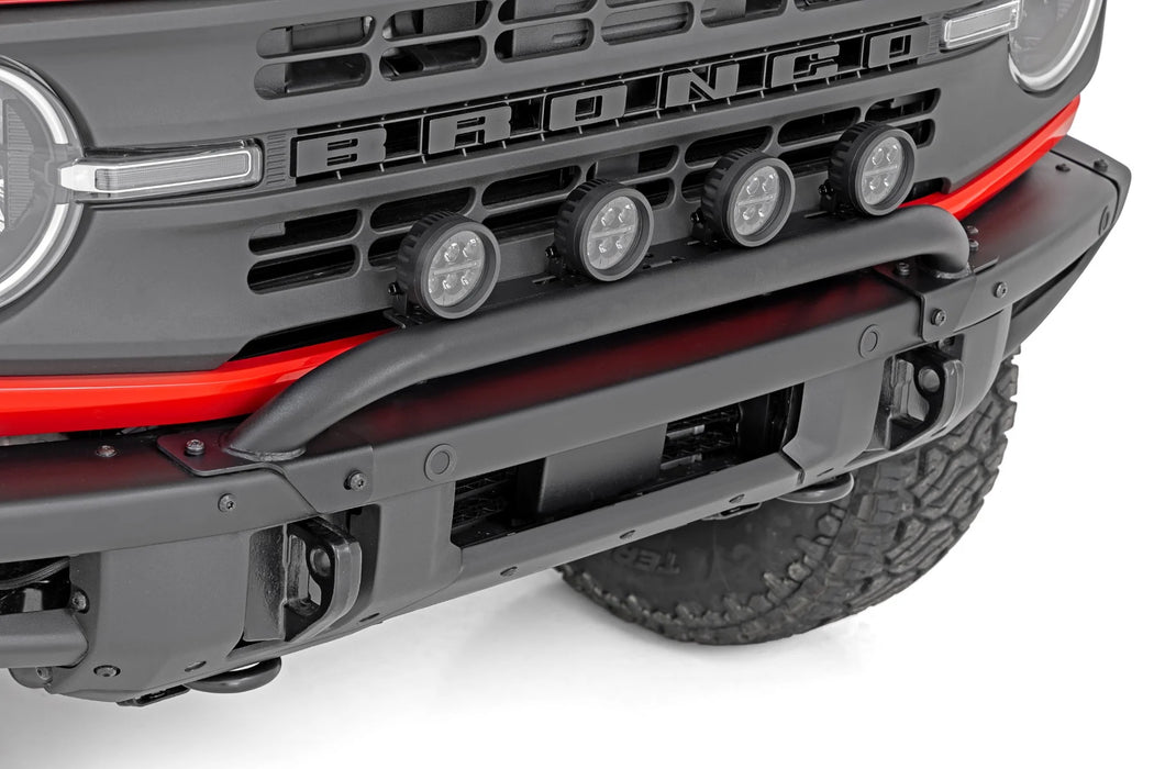 Rough Country Light Bar Mount – 2021–2025 Ford Bronco 4WD For Factory Modular Bumper | Rugged Off-Road Lighting Support