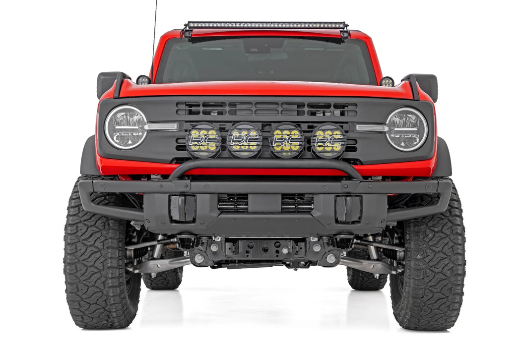 Rough Country Light Bar Mount – 2021–2025 Ford Bronco 4WD For Factory Modular Bumper | Rugged Off-Road Lighting Support