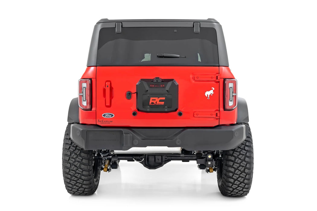 Rough Country Spare Tire Delete Kit | Fits 2021–2025 Ford Bronco 4WD | License Plate & Camera Relocation