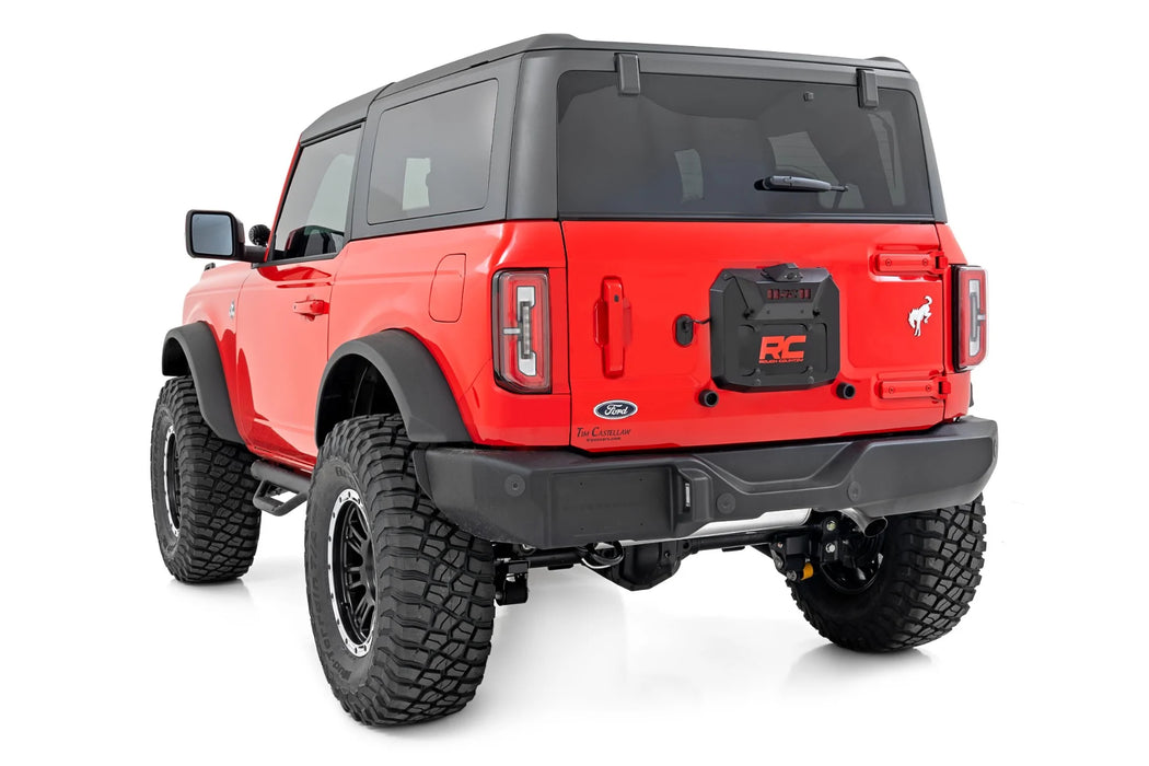 Rough Country Spare Tire Delete Kit | Fits 2021–2025 Ford Bronco 4WD | License Plate & Camera Relocation