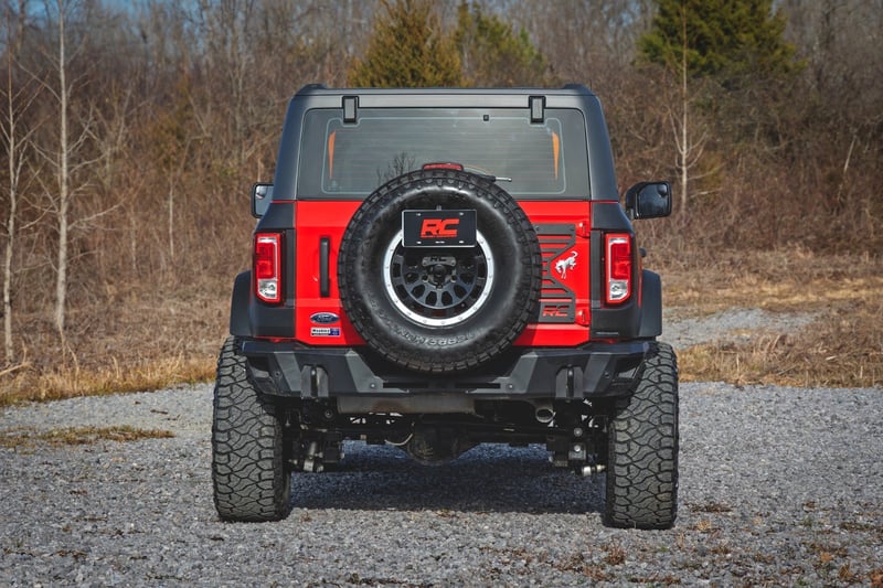 Rough Country Trail Cladding Rear Corners | Fits 2021–2024 Ford Bronco 4WD | High-Density Thermoplastic Protection