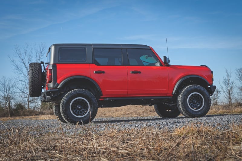 Rough Country Trail Cladding Rear Corners | Fits 2021–2024 Ford Bronco 4WD | High-Density Thermoplastic Protection