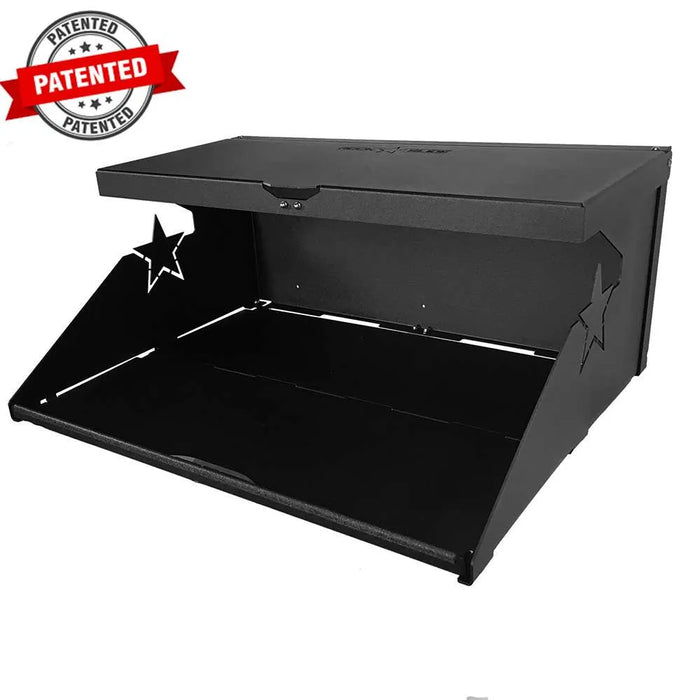 Rock Slide Engineering Aluminum Tailgate Table | Fits Jeep Wrangler JK/JL & Ford Bronco | Textured Black | Made in USA