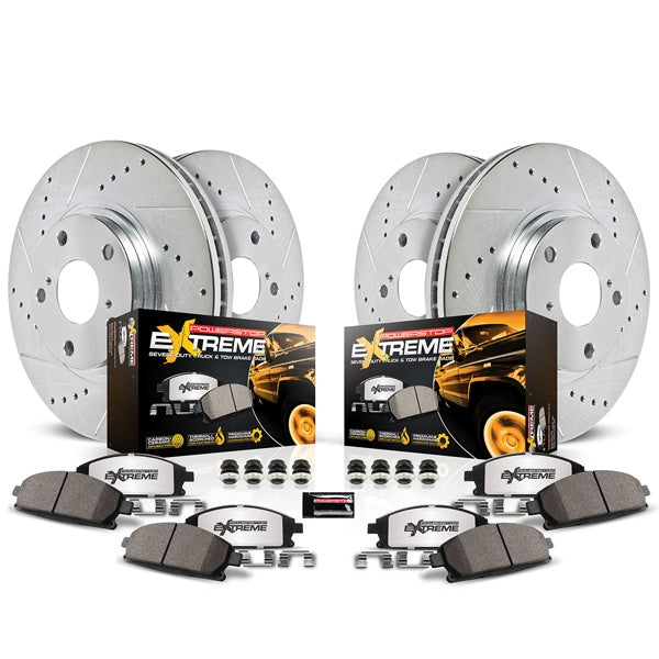 Power Stop Z36 Truck & Tow Brake Upgrade Kit 2010-2024 Toyota 4Runner, 2010-2023 Lexus GX460