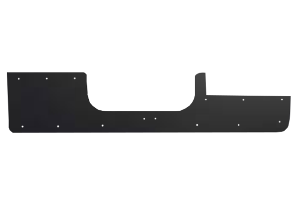 Warrior Products Toyota FJ Cruiser Lower Tailgate Cover (Black Powder Coated Steel)