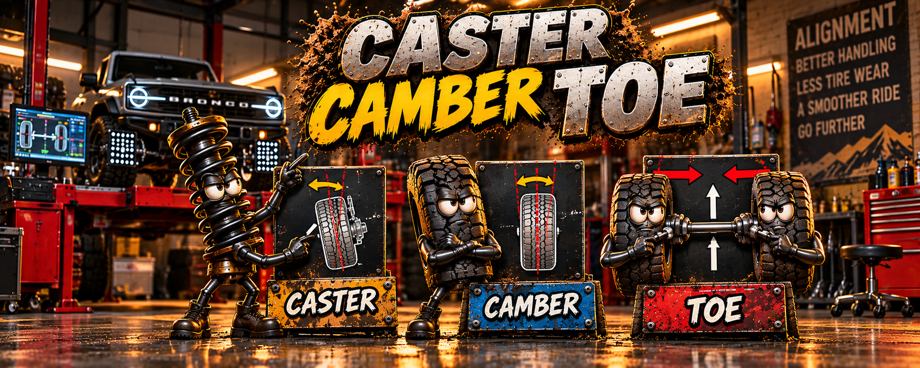 Wheel Alignment Explained: Caster, Camber, Toe & What They Mean