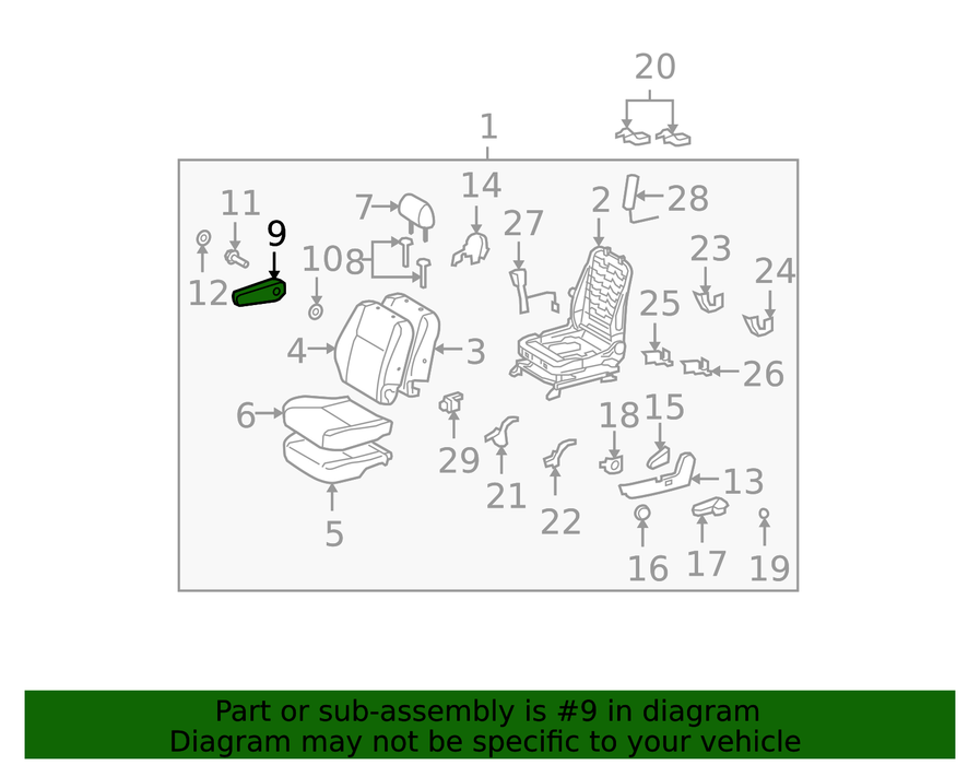 Toyota FJ Cruiser Driver Side Armrest (Black/Grey) 2007-2012 - SQUARE PEG