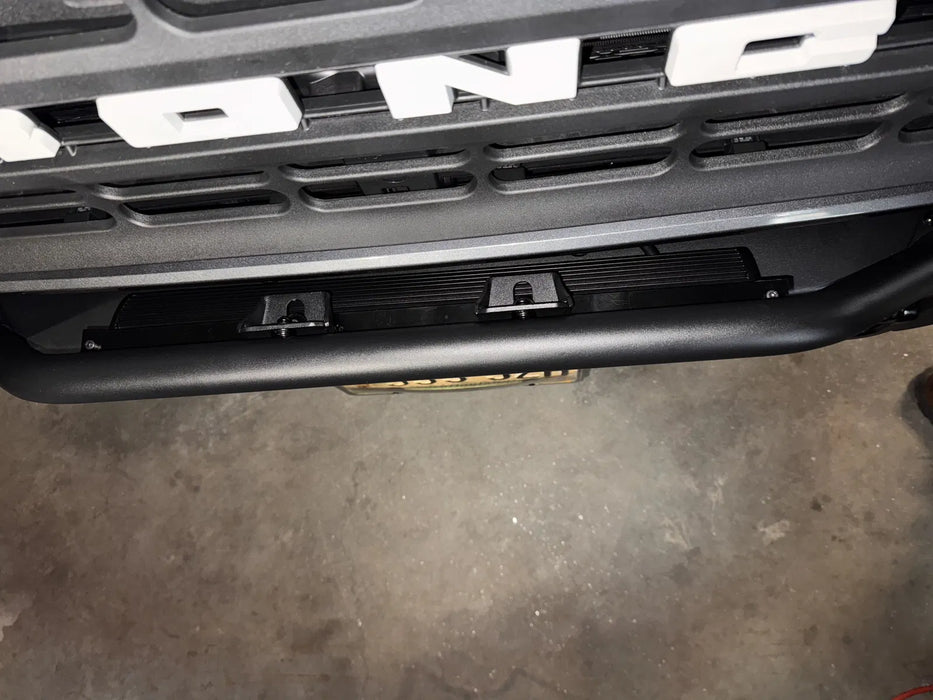 DV8 Offroad Capable Bull Bar for 2021-2026 Ford Bronco Factory Capable Steel Bumper
