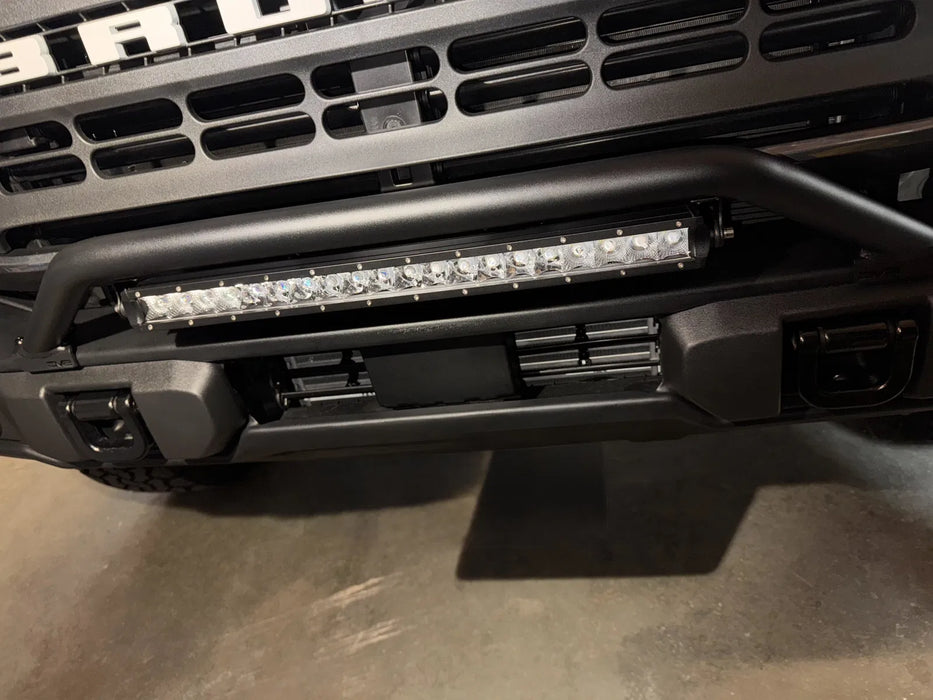 DV8 Offroad Capable Bull Bar for 2021-2026 Ford Bronco Factory Capable Steel Bumper