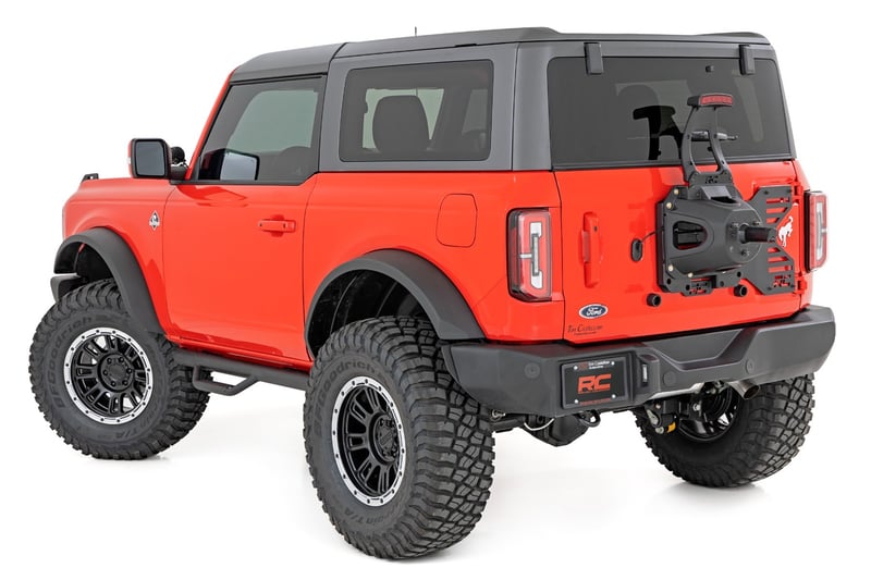 Rough Country 3rd Brake Light Extension Bracket | Fits 2021–2025 Ford Bronco 4WD Sasquatch | Supports Up to 37” Spare Tire