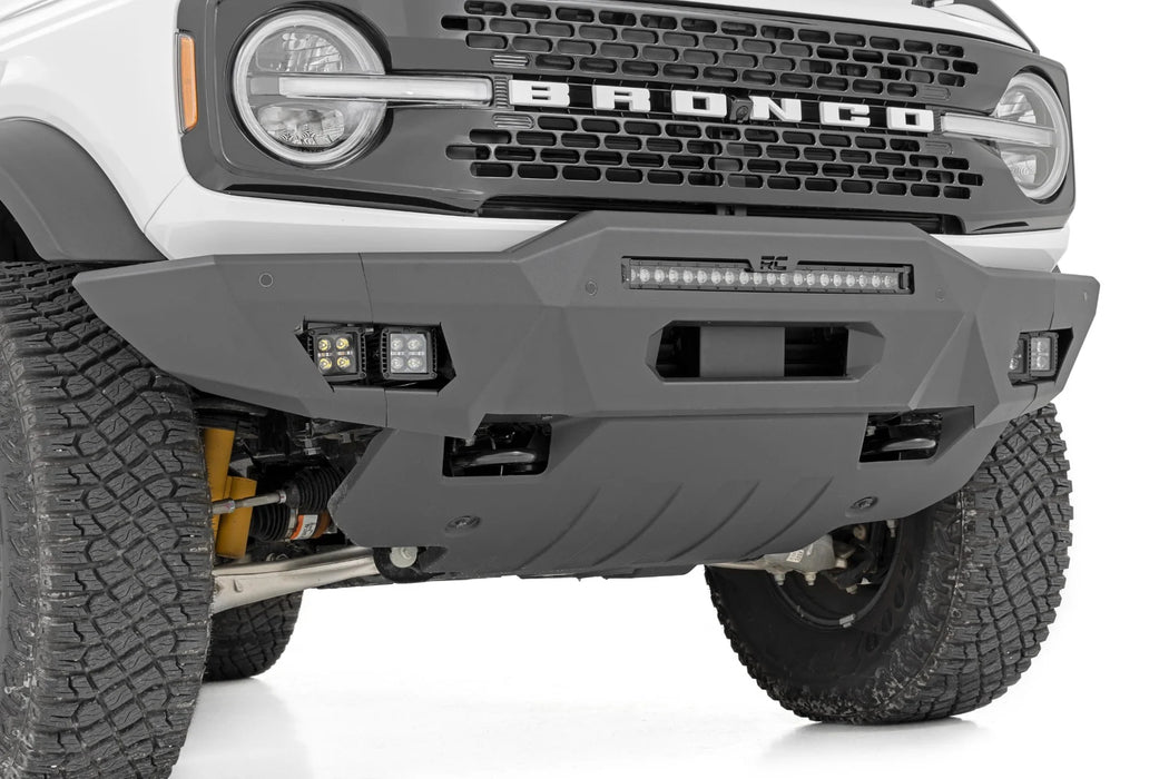 Rough Country Full Width Front Bumper for 2021-2026 Ford Bronco | Light Bar Ready