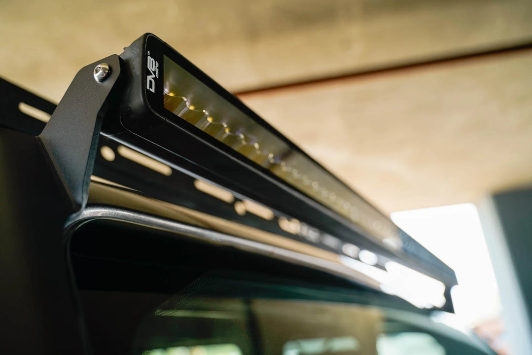 DV8 Offroad 50" LED Light Bar Mount for 2018-2025 Jeep Wrangler JL & Gladiator JT | Low-Profile Windshield Bracket