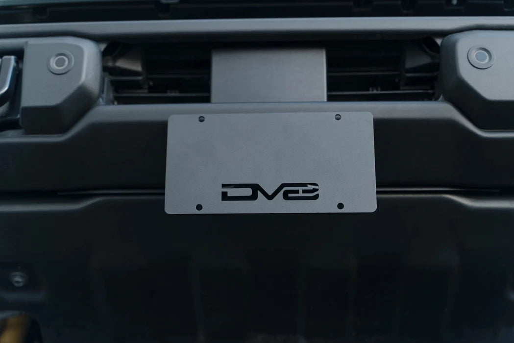 DV8 Offroad Front License Plate Mount for 2021-2026 Ford Bronco Capable Steel Bumper