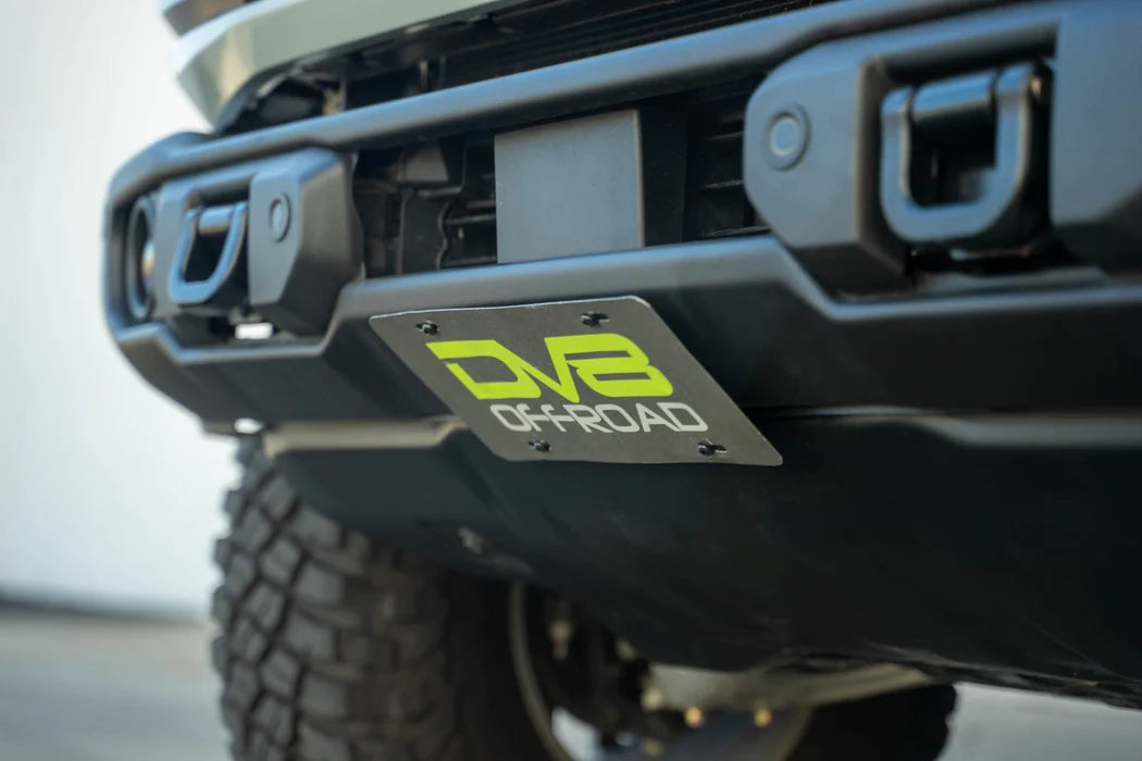 DV8 Offroad Slanted Front License Plate Mount for 2021-2026 Ford Bronco Capable Bumper