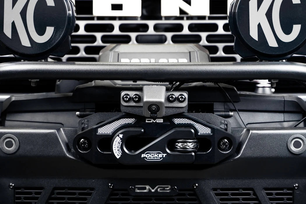 DV8 Offroad Front Camera Relocation Bracket for 2021-2026 Ford Bronco Winch Bumpers