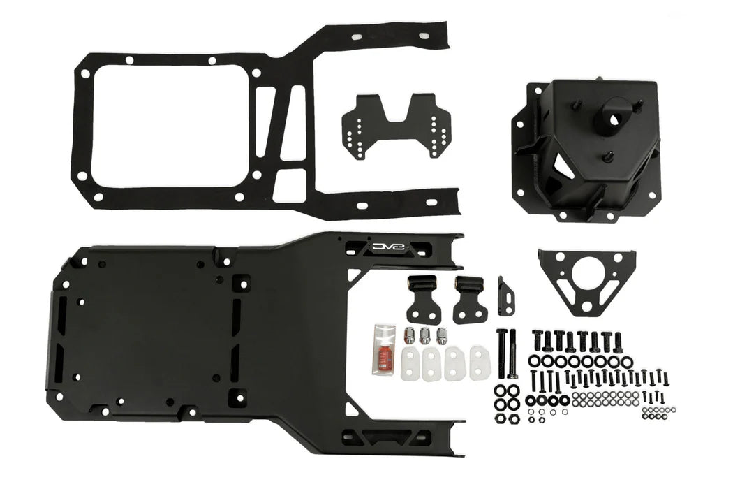DV8 Offroad Tire Carrier | Fits 2021–2025 Ford Bronco | Heavy-Duty Tailgate Reinforcement | Includes 3rd Brake Light Extension