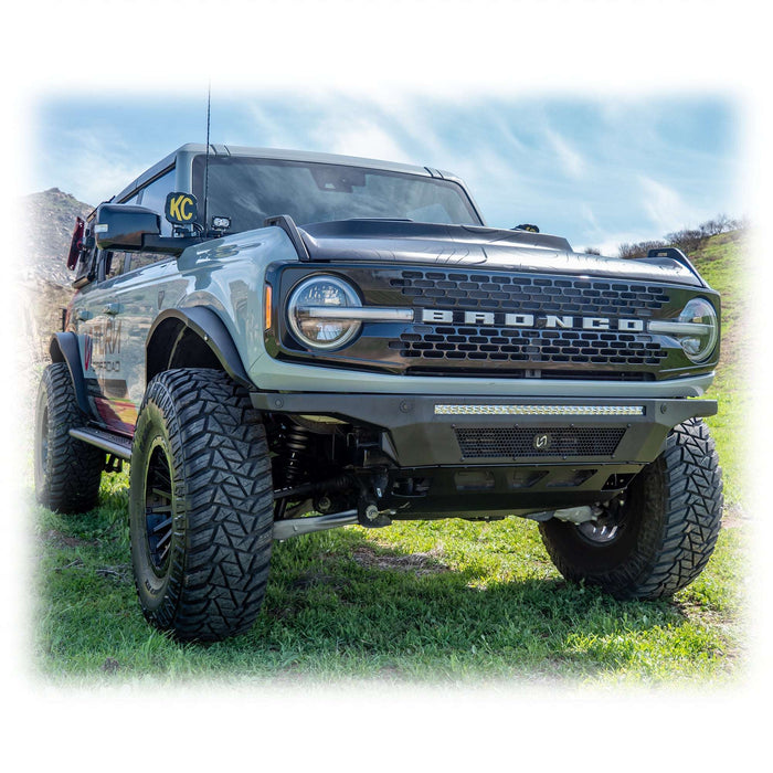Turn Offroad FB3-M1 Hyperlyte Front Bumper w/ Skid Plate & 30" LED | 2021-2026 Ford Bronco