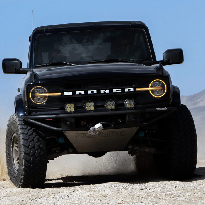 AlphaRex NOVA-Series Alpha-Black LED Projector Headlights for 2021-2026 Ford Bronco & 2022-2026 Bronco Raptor