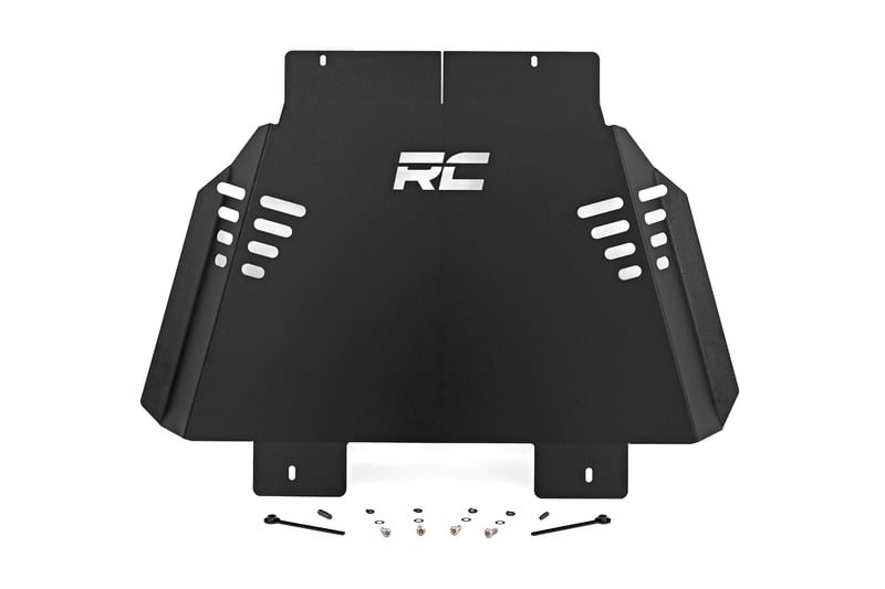 Rough Country Catalytic Converter Shield for 2024–2025 Toyota Tacoma 4WD | Anti-Theft Skid Plate Protection