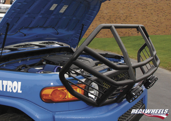 Real Wheels Over-the-Top, Wrap Around Brush Guard With Inserts