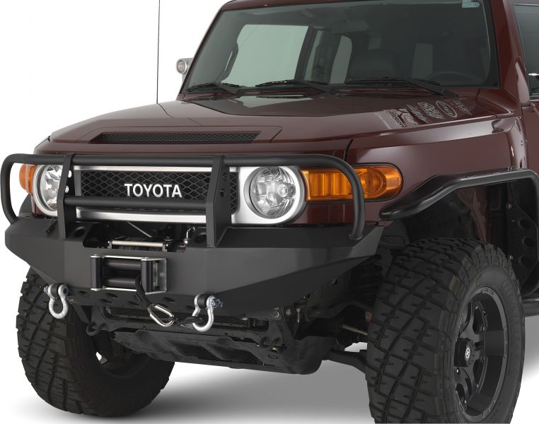 Warrior Products Front Winch Bumper w/ Brush Guard & D-Ring Mounts 07-14 Toyota FJ Cruiser