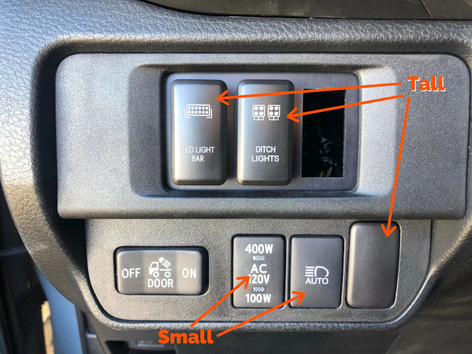 Cali Raised Tall Style Toyota OEM Style "BUMPER LIGHT BAR" Switch