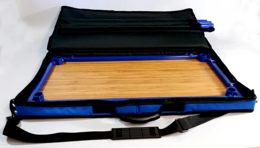 TemboTusk Camp Table Kit – Modular Metal & Bamboo Camping Table with Carry Bag