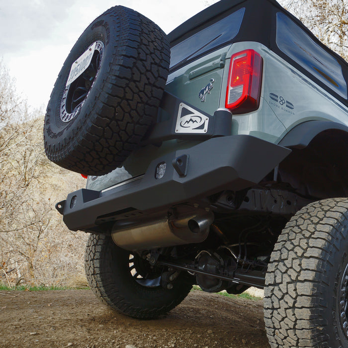 Expedition One Bronco 2021+ Trail Series Rear Bumper w/ Single Swing Tire Carrier System
