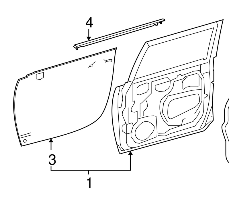 Toyota FJ Cruiser Door Window Weather Stripping – Front Doors (Set of 4) | OEM-Style Seal Kit