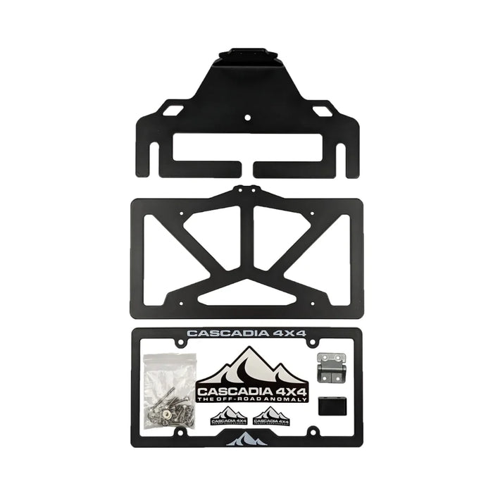 Cascadia 4x4 Flipster V3 Winch License Plate Mount | Fits Hawse & Roller Fairleads