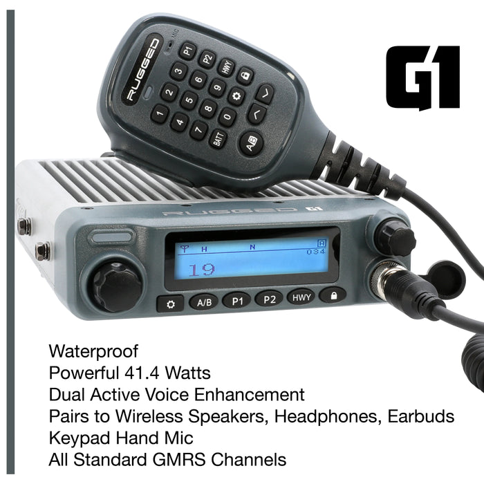 Toyota Tundra Two-Way GMRS Mobile Radio Kit