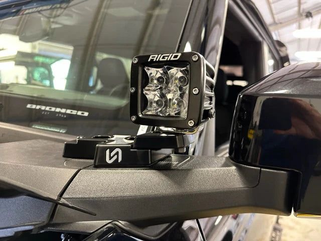 TURN Offroad 2021+ Ford Bronco Billet Mirror Light Mount (Pair)