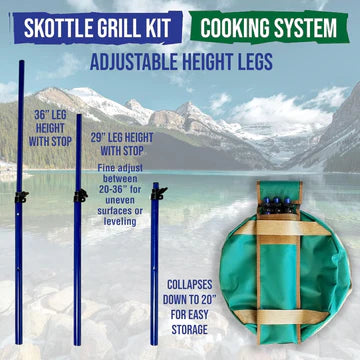 TemboTusk Ultimate Skottle Grill Kit | Complete Outdoor Cooking System