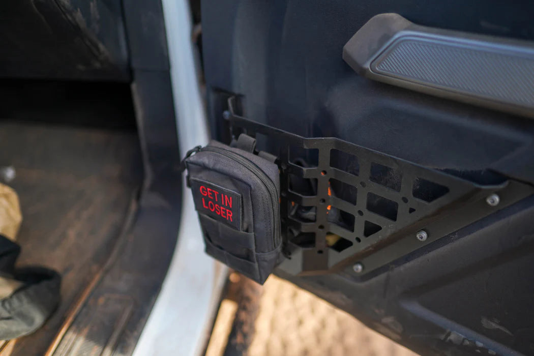 DV8 Off-Road Front Door Pocket Molle Panels for Ford Bronco (2021–2025) | 2 & 4 Door | Steel Interior Storage Upgrade